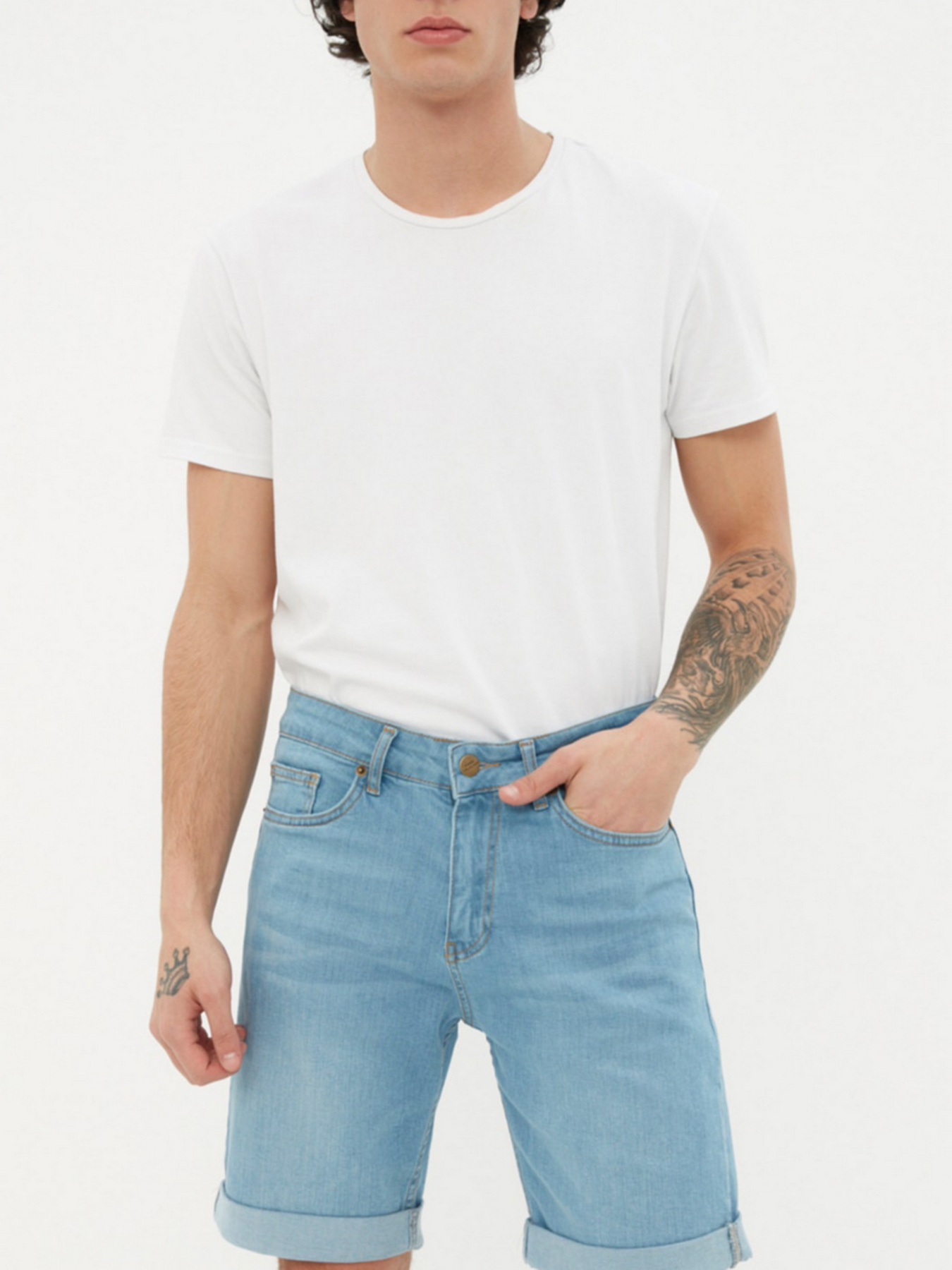 Шорты Trendyol модель TMNSS21SR0486/Acık Mavi Фото