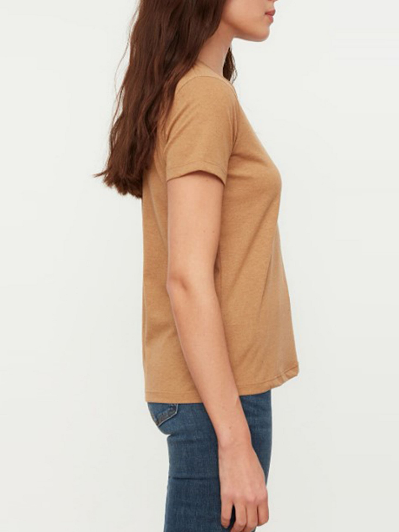 Футболки и поло Trendyol модель TWOSS20TS0143/Acık Kahverengi Фото