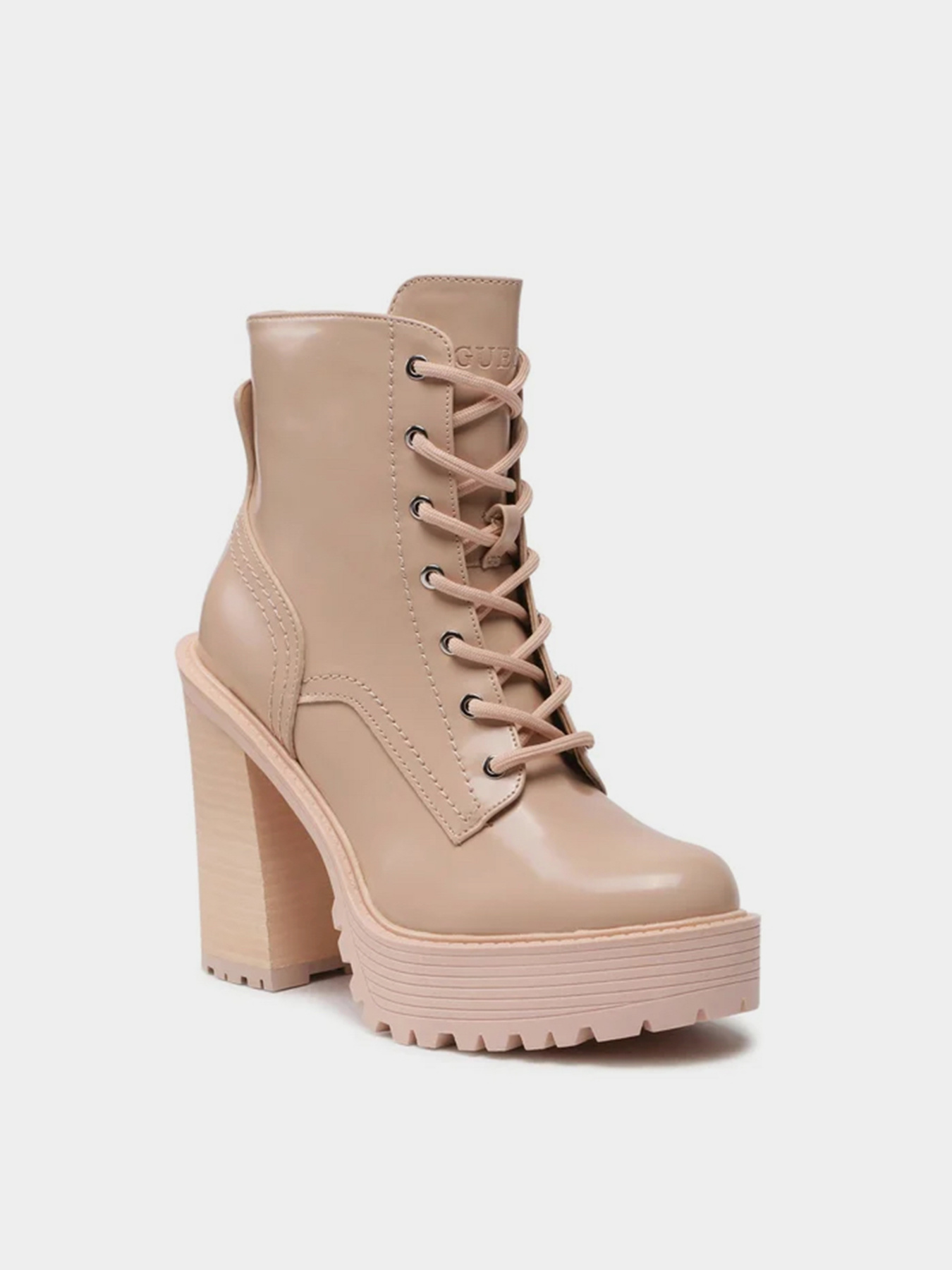 Ботинки и сапоги GUESS модель FL7KLS-LEA10-MILK Фото