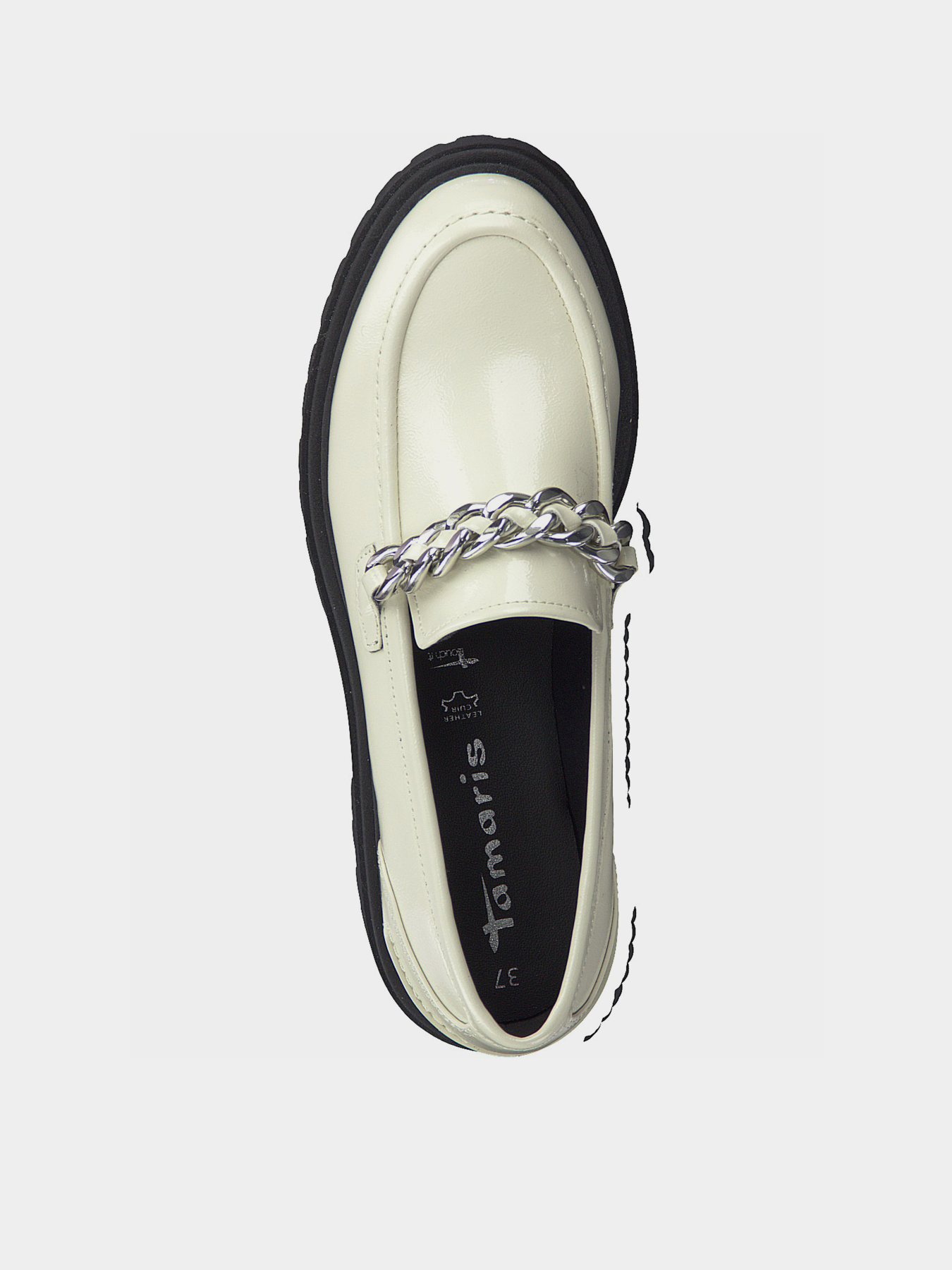 Туфли и лоферы Tamaris модель 24701-27-462 IVORY PATENT Фото