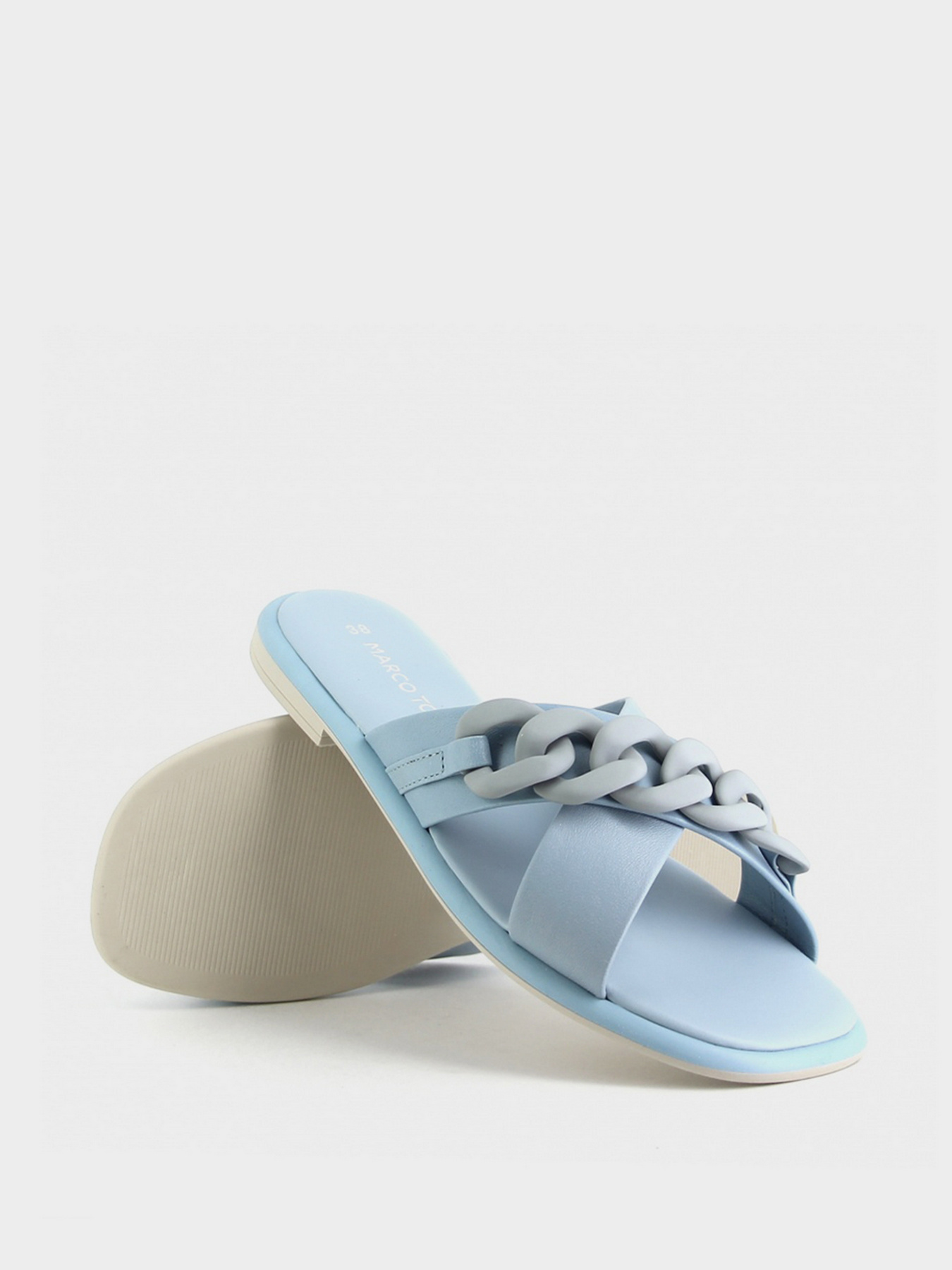 Шлёпанцы Marco Tozzi модель 27121-28-843 LT.BLUE Фото