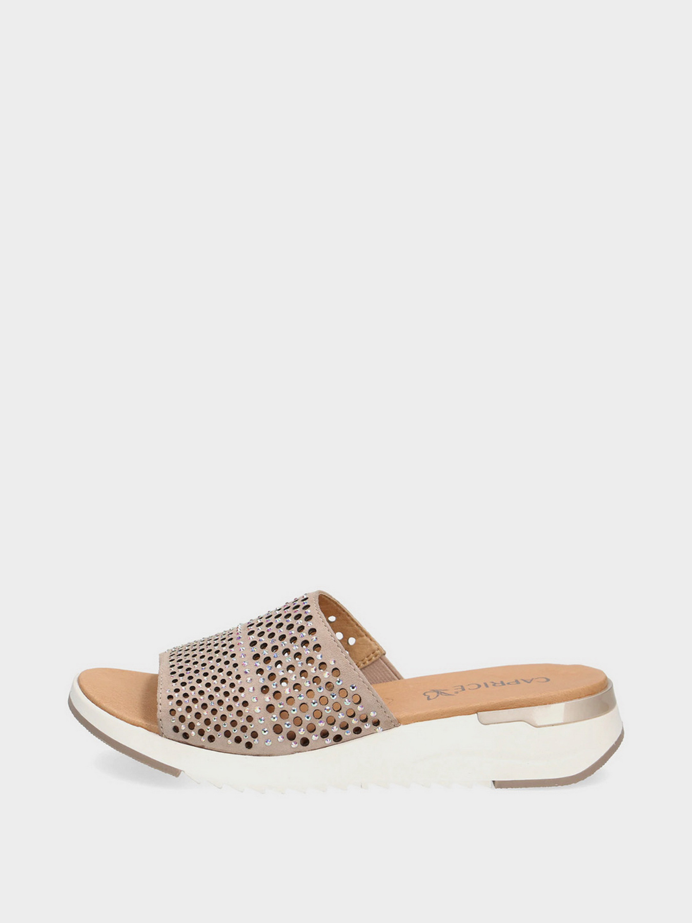 Шлёпанцы Caprice модель 27208-28-343 TAUPE SUEDE Фото