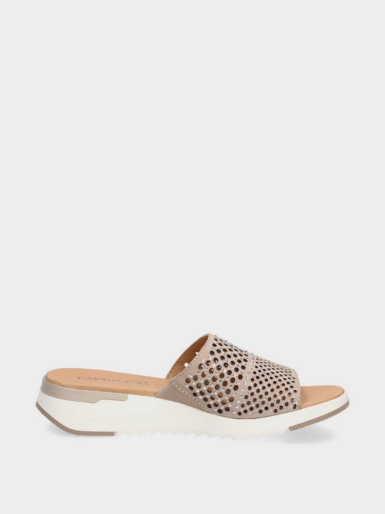 Шлёпанцы Caprice модель 27208-28-343 TAUPE SUEDE Фото