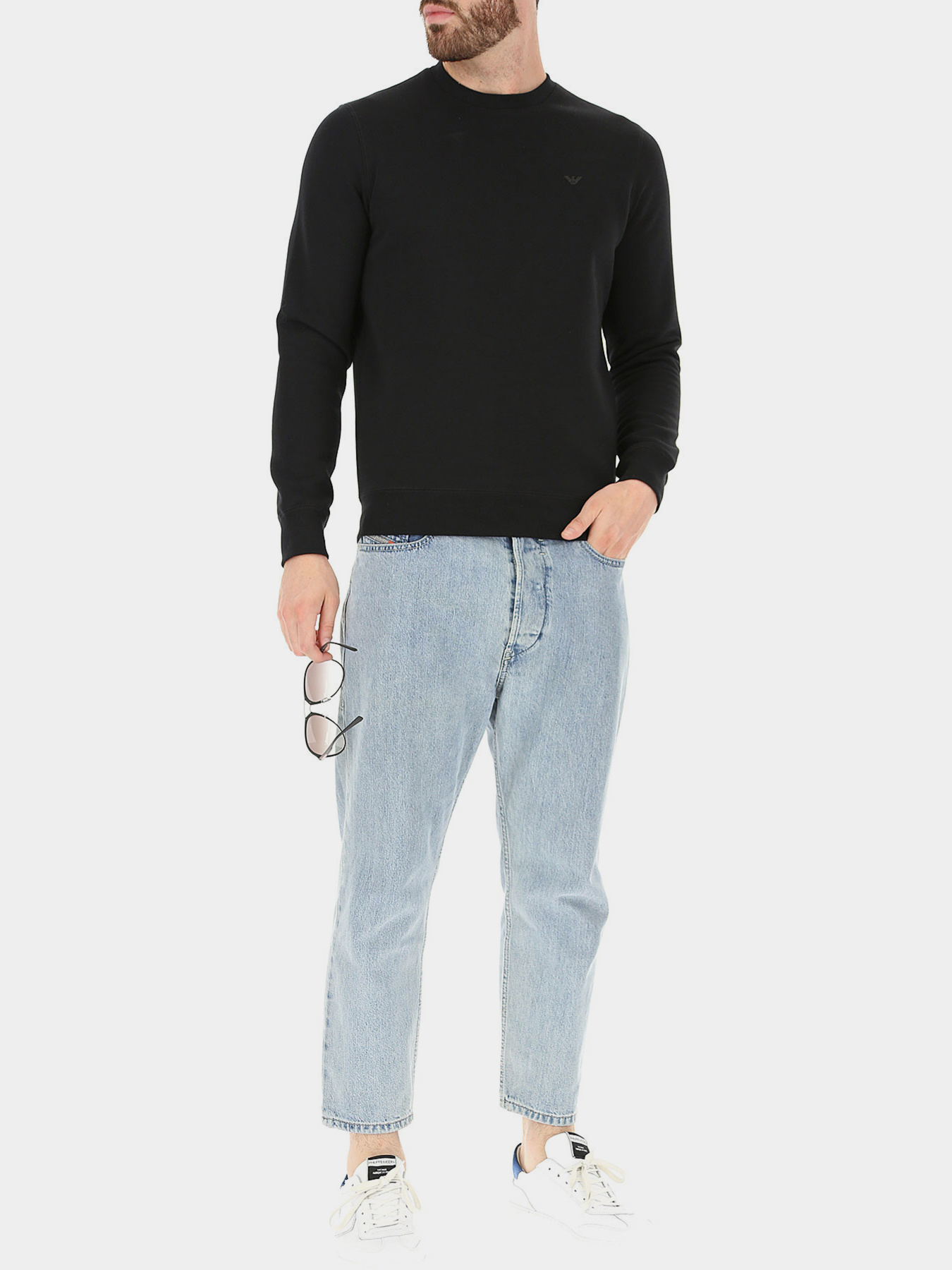 Худи и свитшоты Emporio Armani модель 8N1M19-1JQPZ-0999 Фото