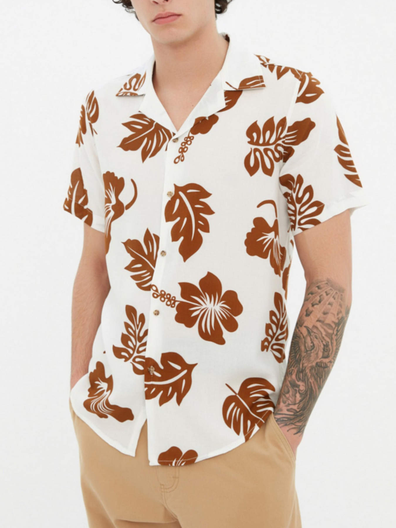 Рубашки Trendyol модель TMNSS20GO0576/Bej Фото