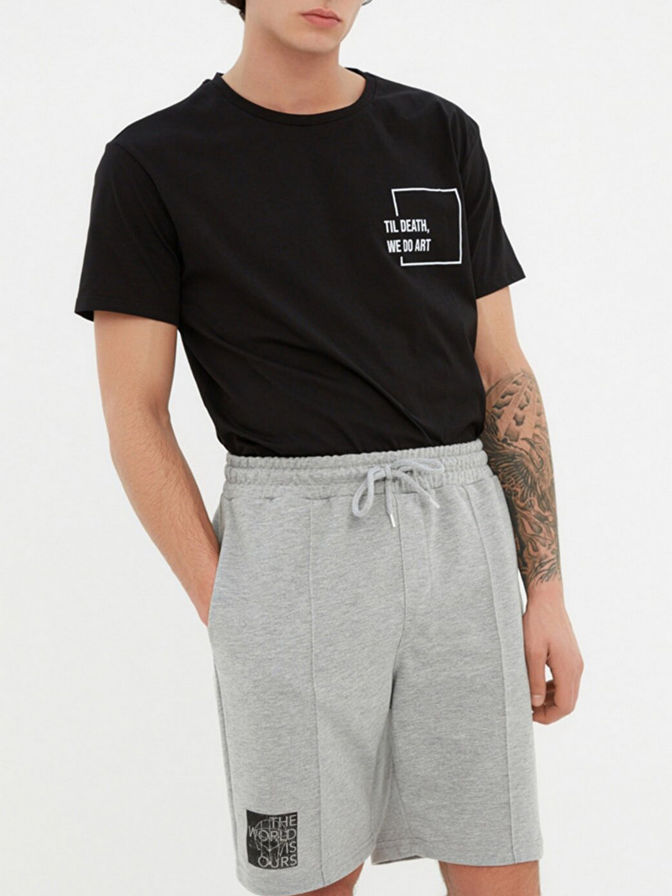 Шорты Trendyol модель TMNSS21SR0212/Gri Фото