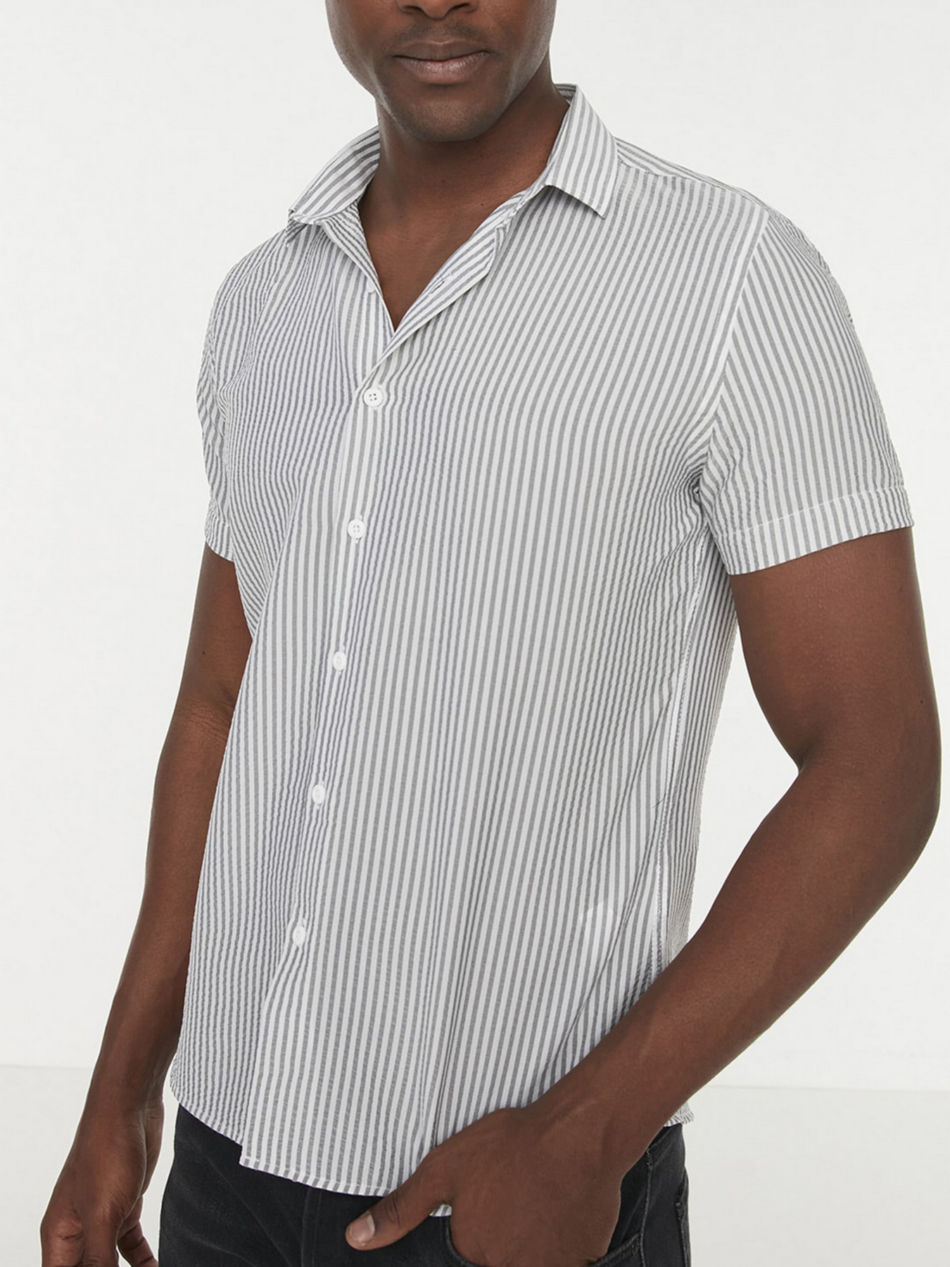 Рубашки Trendyol модель TMNSS22GO0271/Gri Фото