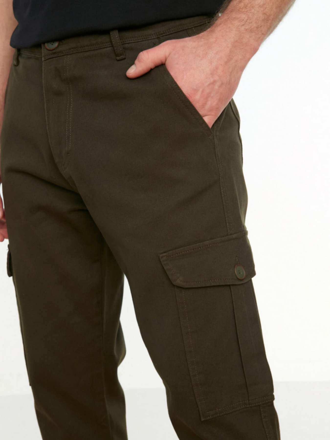 Брюки Trendyol модель TMNSS22PL0036/Haki Фото