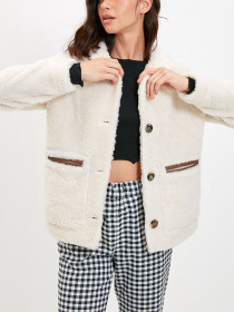 Куртки и дубленки Trendyol модель TWOAW22MO0267/Ekru Фото