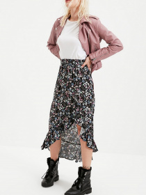 Юбки Trendyol модель TWOSS20ET0166/Mor Фото