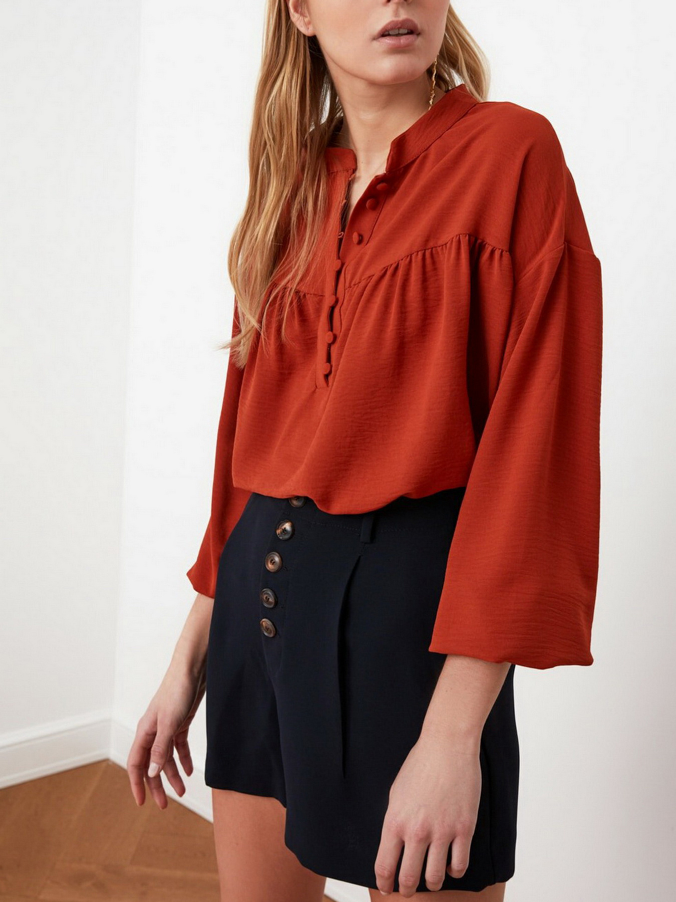 Рубашки Trendyol модель TWOSS21BZ0188/Kiremit Фото