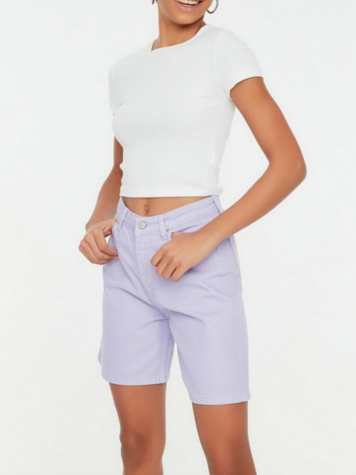 Шорты Trendyol модель TWOSS21SR0631/Lila Фото