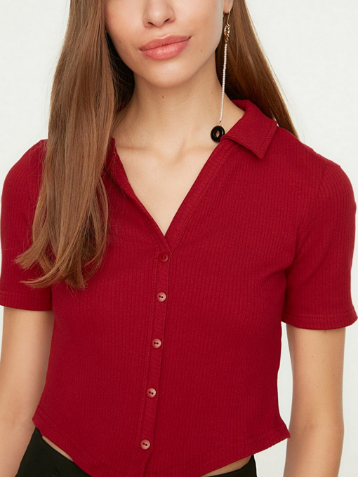 Топ Trendyol модель TWOSS22BZ0522/Bordo Фото