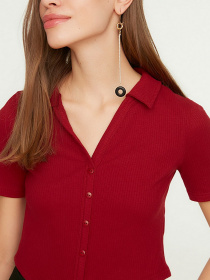Топ Trendyol модель TWOSS22BZ0522/Bordo Фото