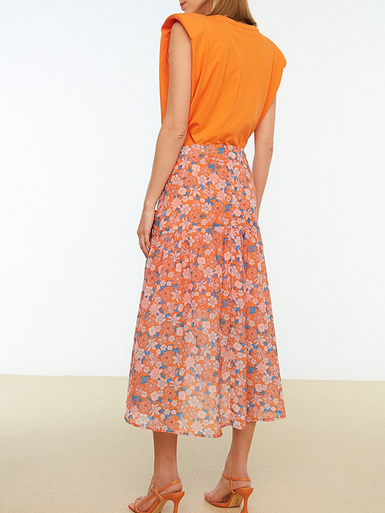 Юбки Trendyol модель TWOSS22ET0104/Turuncu Фото