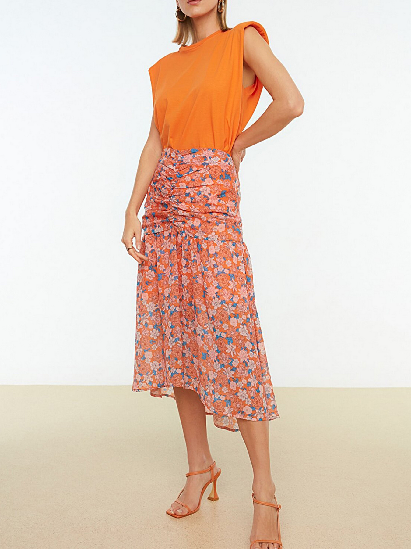Юбки Trendyol модель TWOSS22ET0104/Turuncu Фото