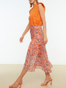 Юбки Trendyol модель TWOSS22ET0104/Turuncu Фото