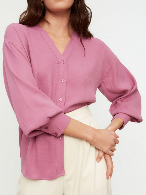 Рубашки Trendyol модель TWOSS22GO0153/Lila Фото