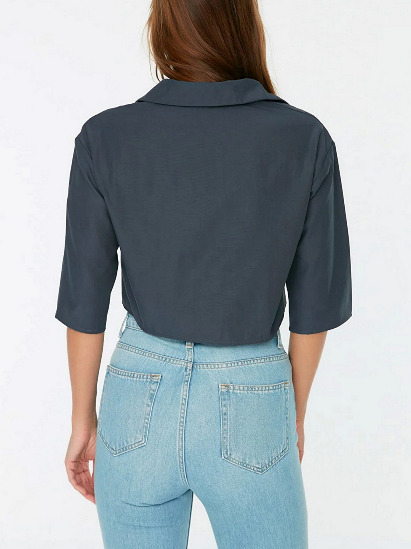 Рубашки Trendyol модель TWOSS22GO0559/Gri Фото