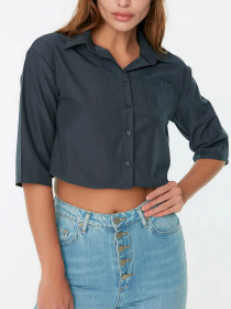 Рубашки Trendyol модель TWOSS22GO0559/Gri Фото