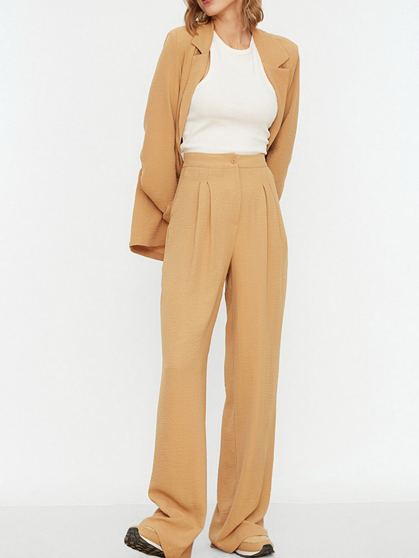 Брюки Trendyol модель TWOSS22PL0086/Camel Фото