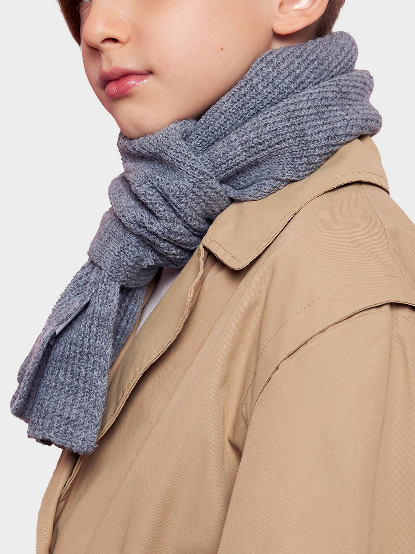 Шарфы и платки Marhatter модель MBS11621 серый меланж Фото