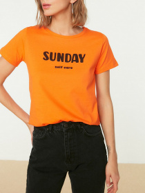 Футболки и поло Trendyol модель TWOSS22TS1379/Turuncu Фото