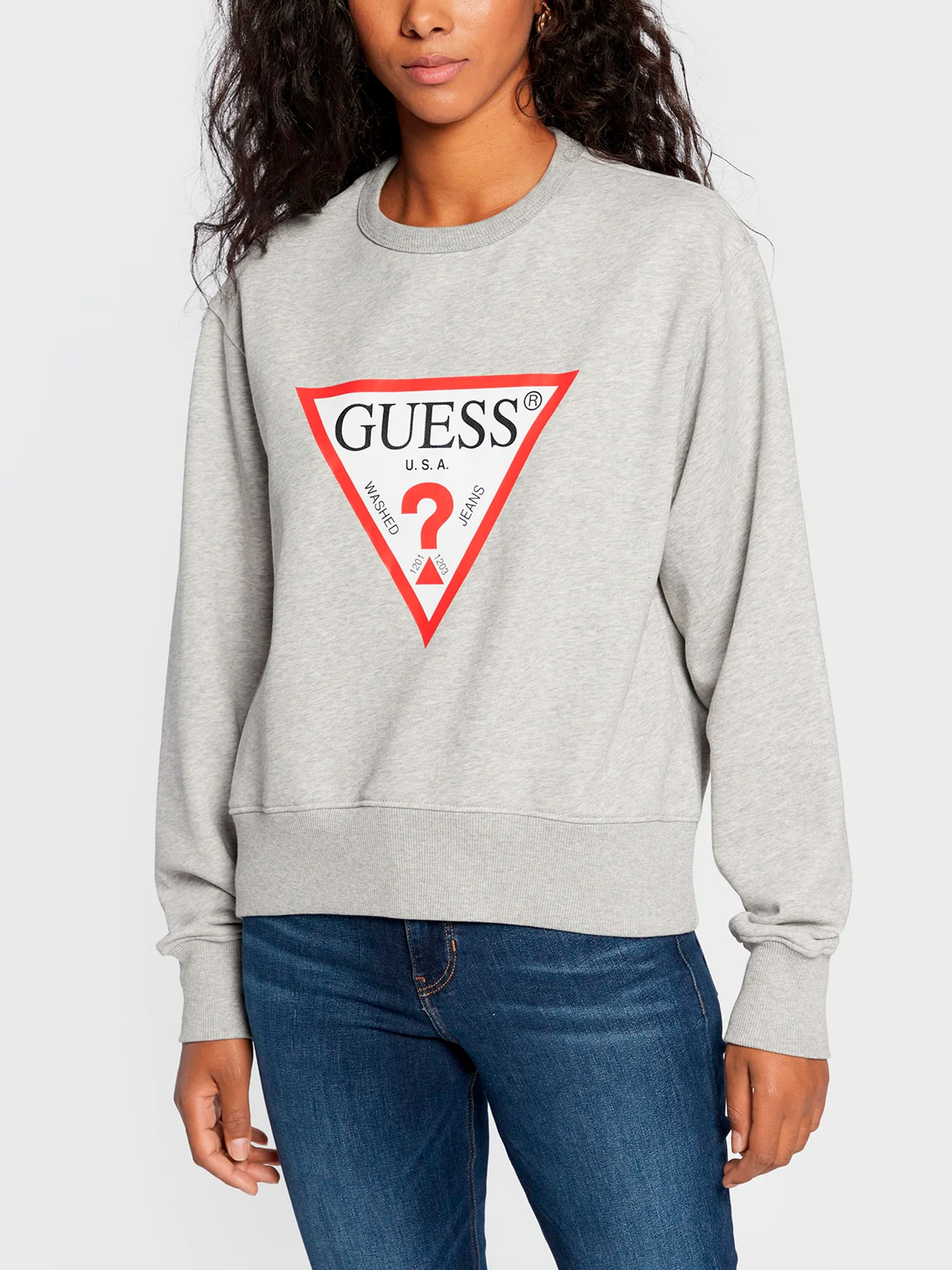 Худи и свитшоты GUESS модель W2YQ16-KBA10-LMGY Фото