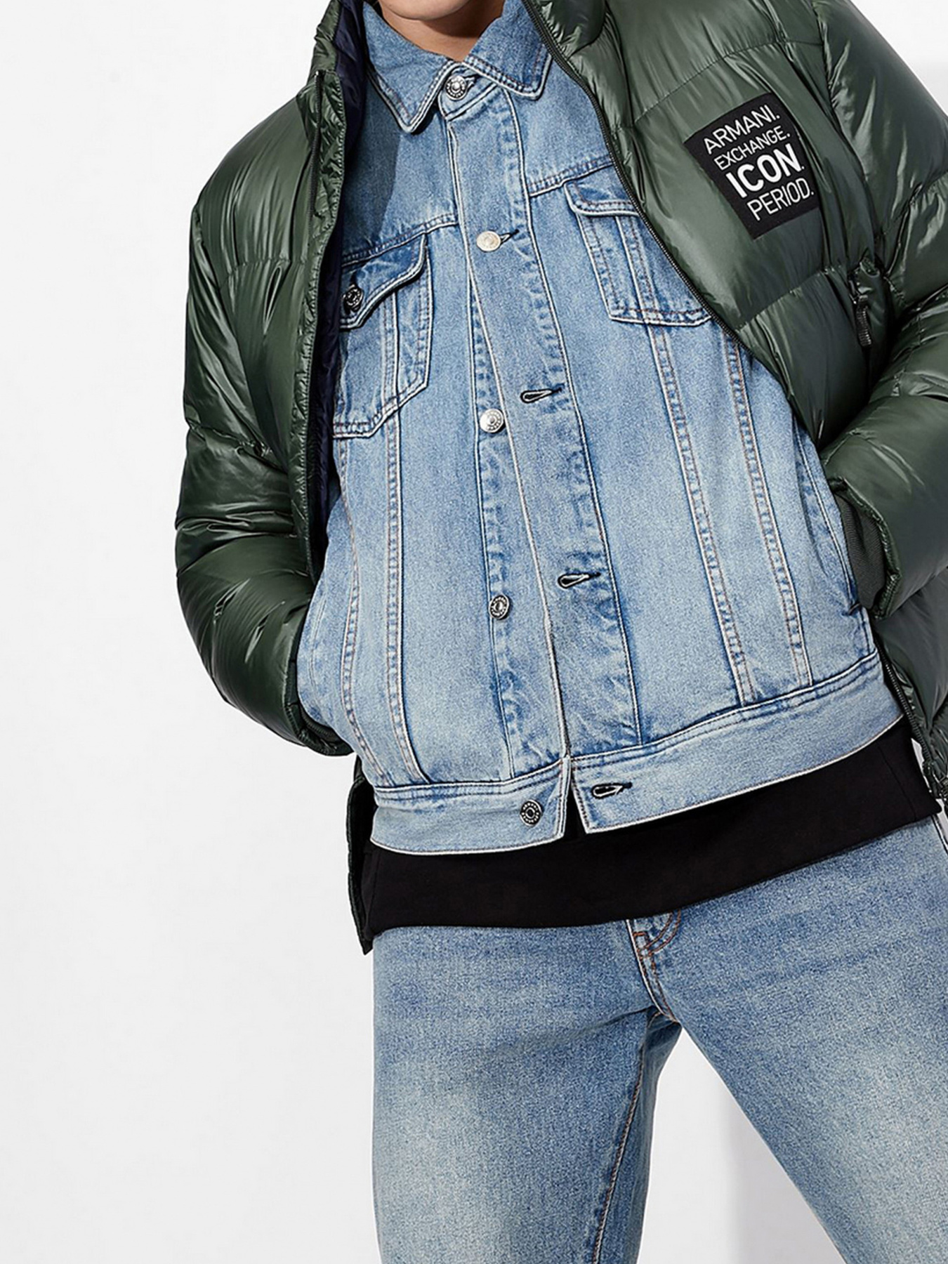Куртки и дубленки Armani Exchange модель 8NZBP4-Z1P1Z-1500 Фото