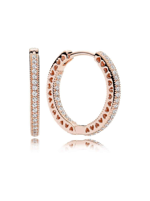 Серьги-подвески PANDORA Moments модель 286318CZ Фото
