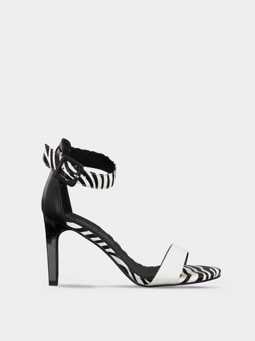 Сандалии Marco Tozzi модель 28357-24-087 BLACK/ZEBRA Фото