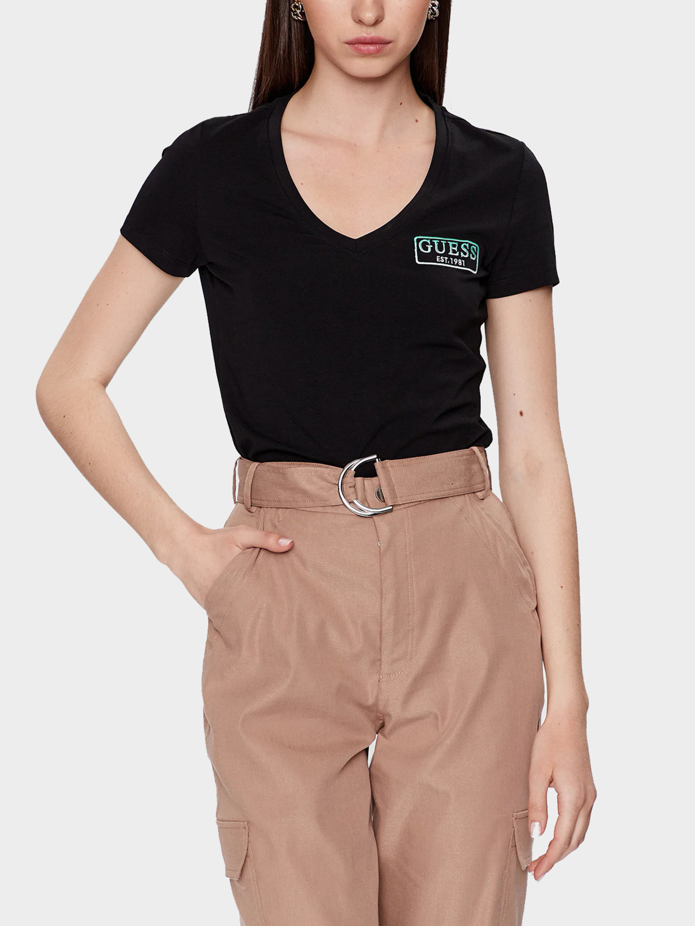 Футболки и поло GUESS модель W3YI38-J1314-JBLK Фото