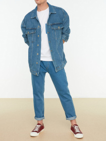Куртки и дубленки Trendyol модель TMNSS22CE0160/Indigo Фото