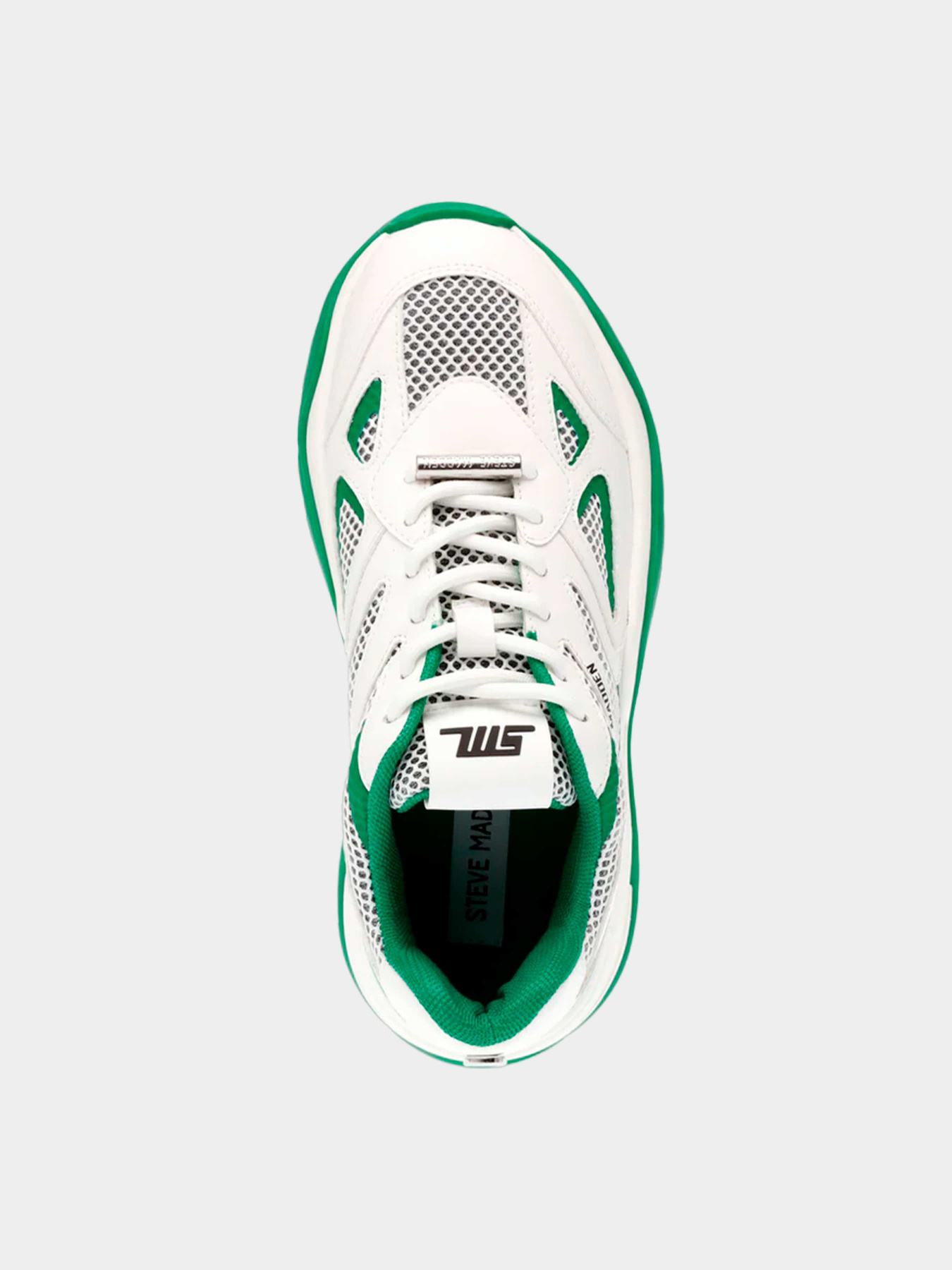 Кроссовки Steve Madden модель SM11002745 WHITE/GREEN Кроссовки Steve Madden модель SM11002745 WHITE/GREEN Фото