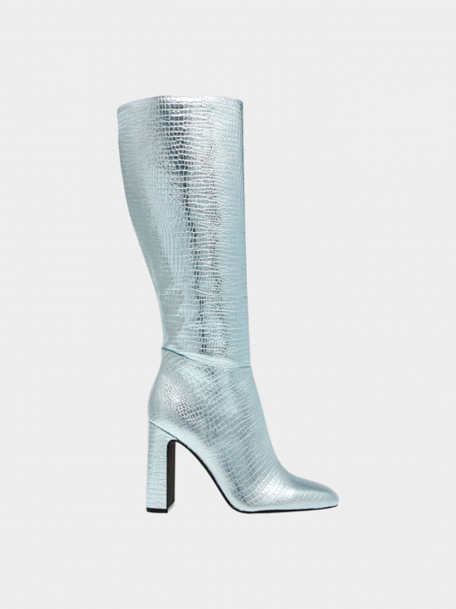 Ботинки и сапоги Steve Madden модель SM11002627 SILVER CROCO Фото