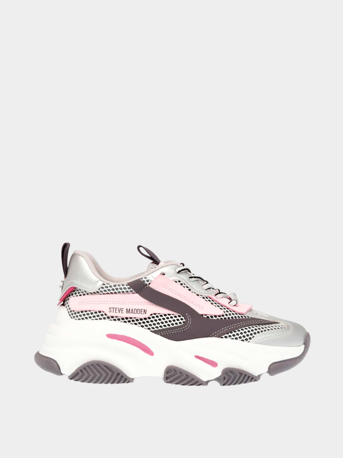 Кроссовки Steve Madden модель SM19000033 PINK/SILVER Кроссовки Steve Madden модель SM19000033 PINK/SILVER Фото