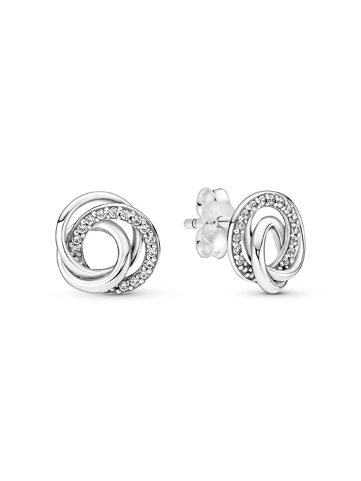 Серьги-гвоздики PANDORA Moments модель 291076C01 Фото