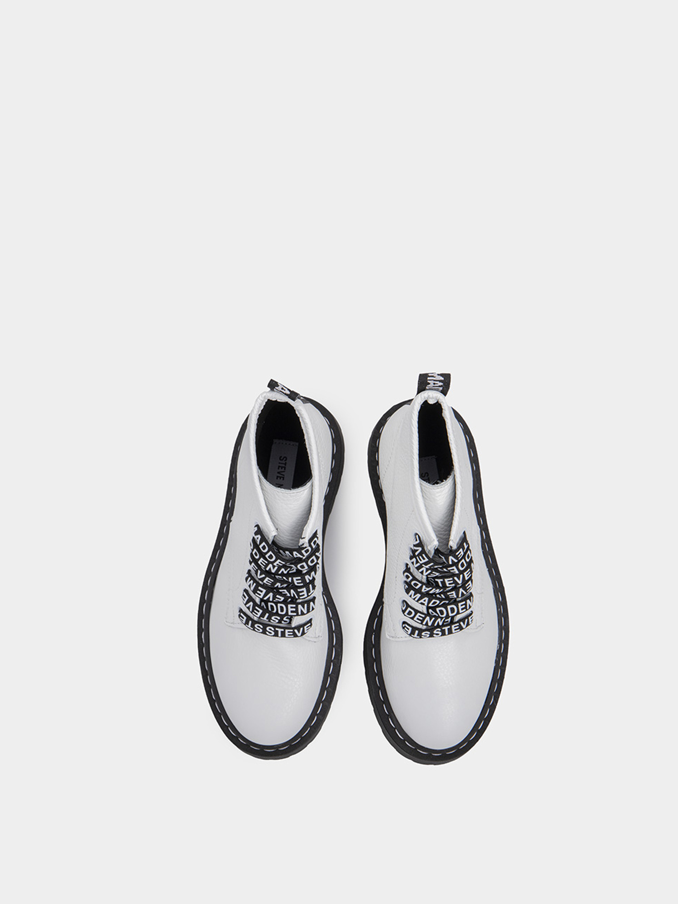 Ботинки и сапоги Steve Madden модель SM11001214-WHITE LEATHER Фото