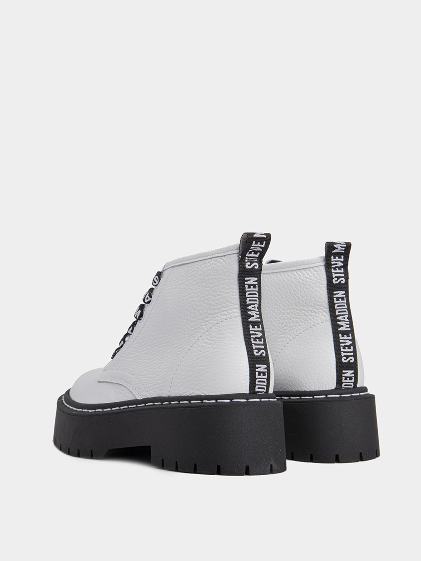 Ботинки и сапоги Steve Madden модель SM11001214-WHITE LEATHER Фото