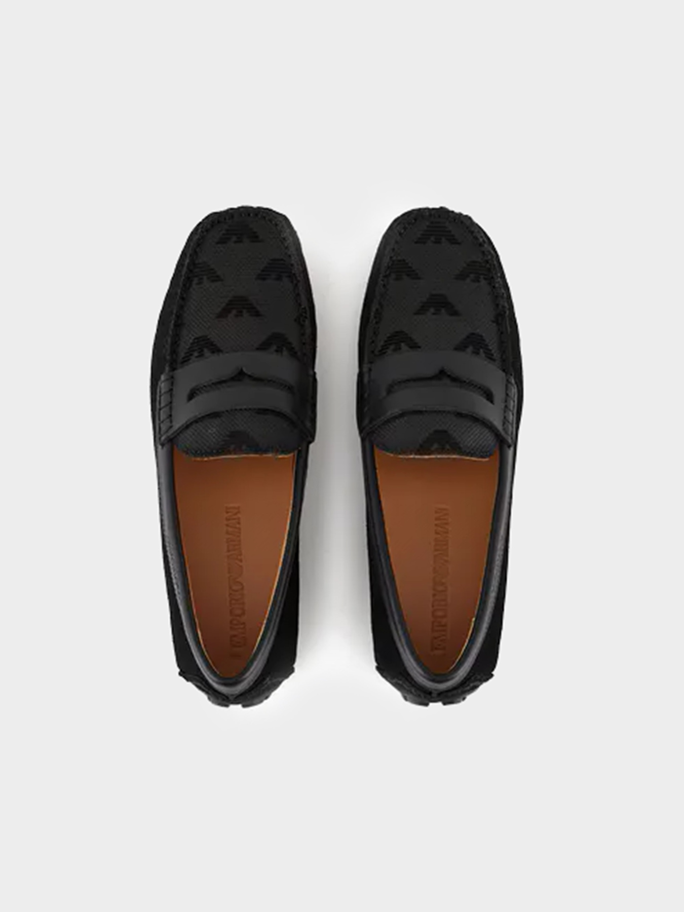 Слипоны и мокасины Emporio Armani модель X4B146-XN784-K001 Фото