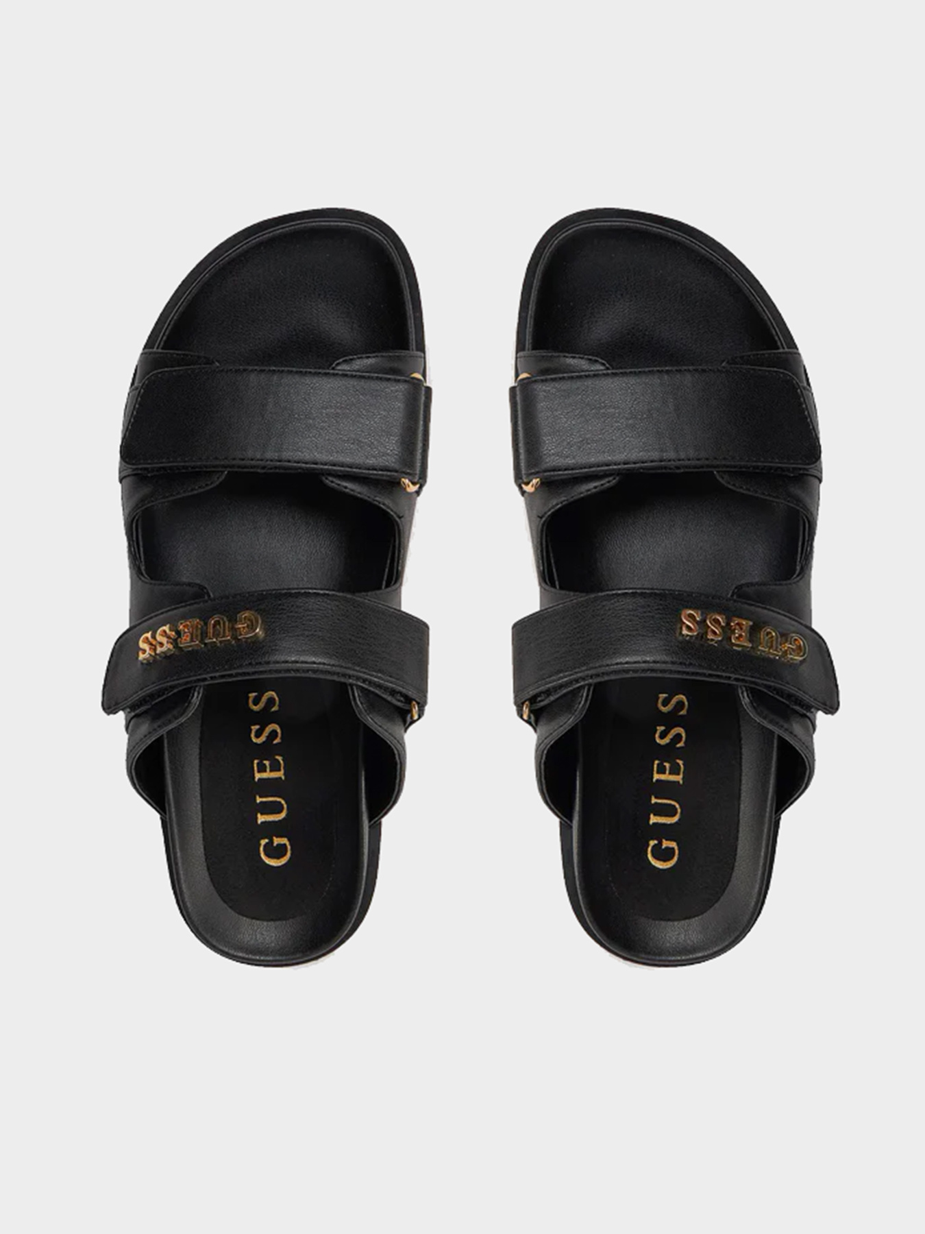 Шлёпанцы GUESS модель FLJFBU-ELE19-BLACK Фото