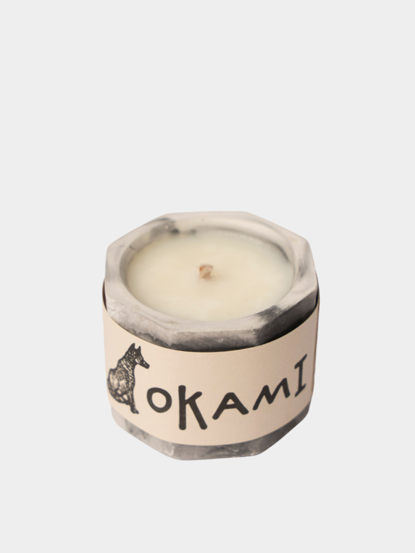 «Карамельный попкорн» Okami, ароматическая свеча серый мрамор, 35 мл Okami модель 792649108079 «Карамельный попкорн» Okami, ароматическая свеча серый мрамор, 35 мл Okami модель 792649108079 Фото