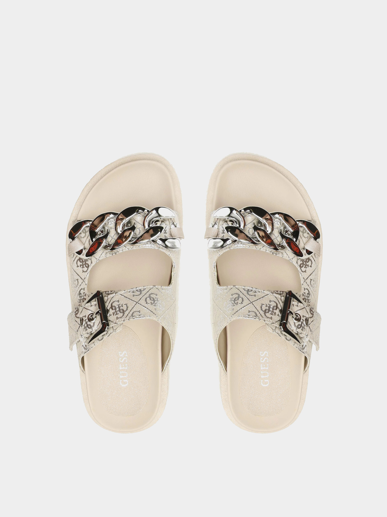 Шлёпанцы GUESS модель FL6FAT-FAL03-BEISI Фото
