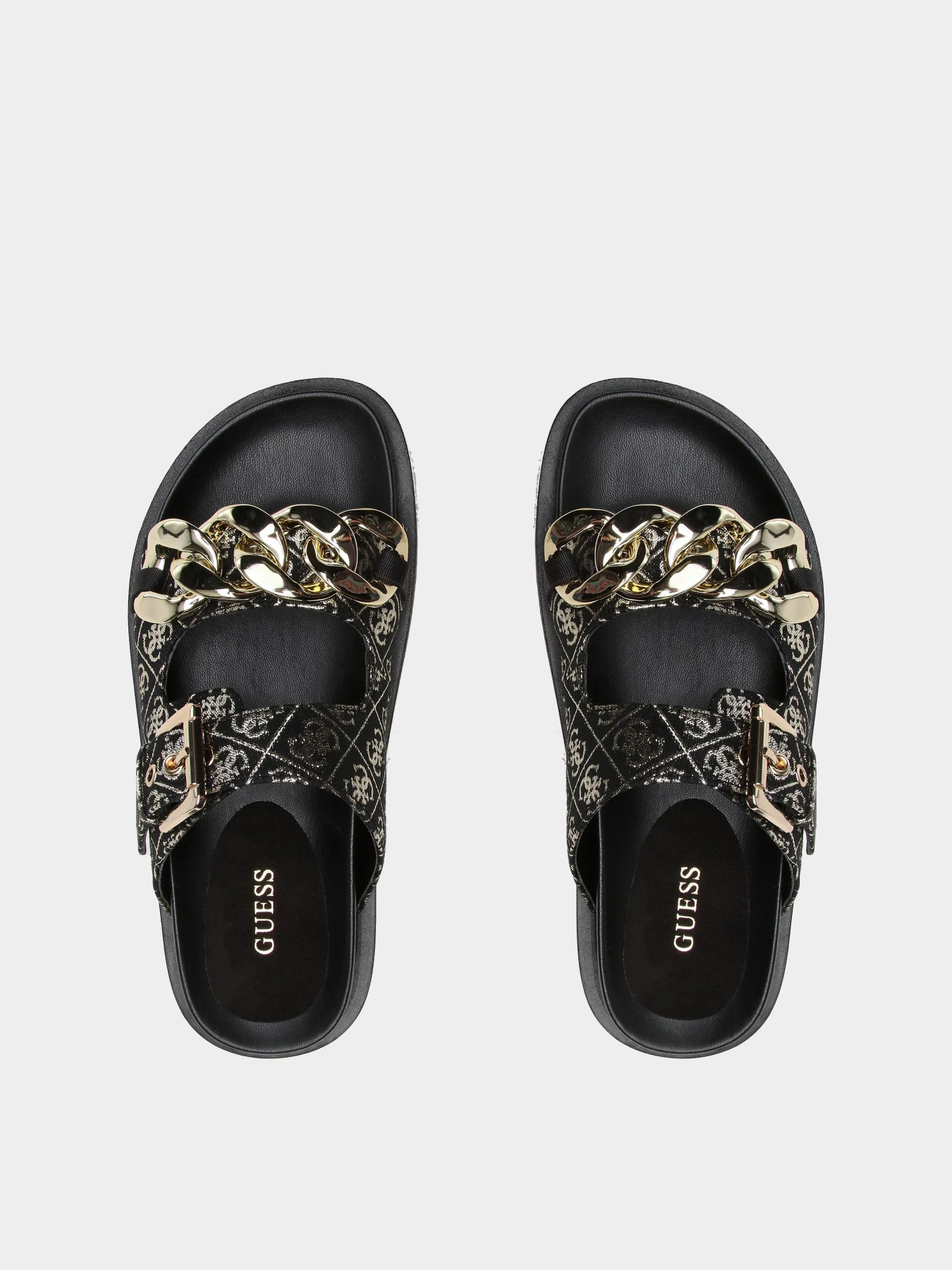 Шлёпанцы GUESS модель FL6FAT-FAL03-BLKPL Фото