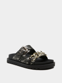Шлёпанцы GUESS модель FL6FAT-FAL03-BLKPL Фото