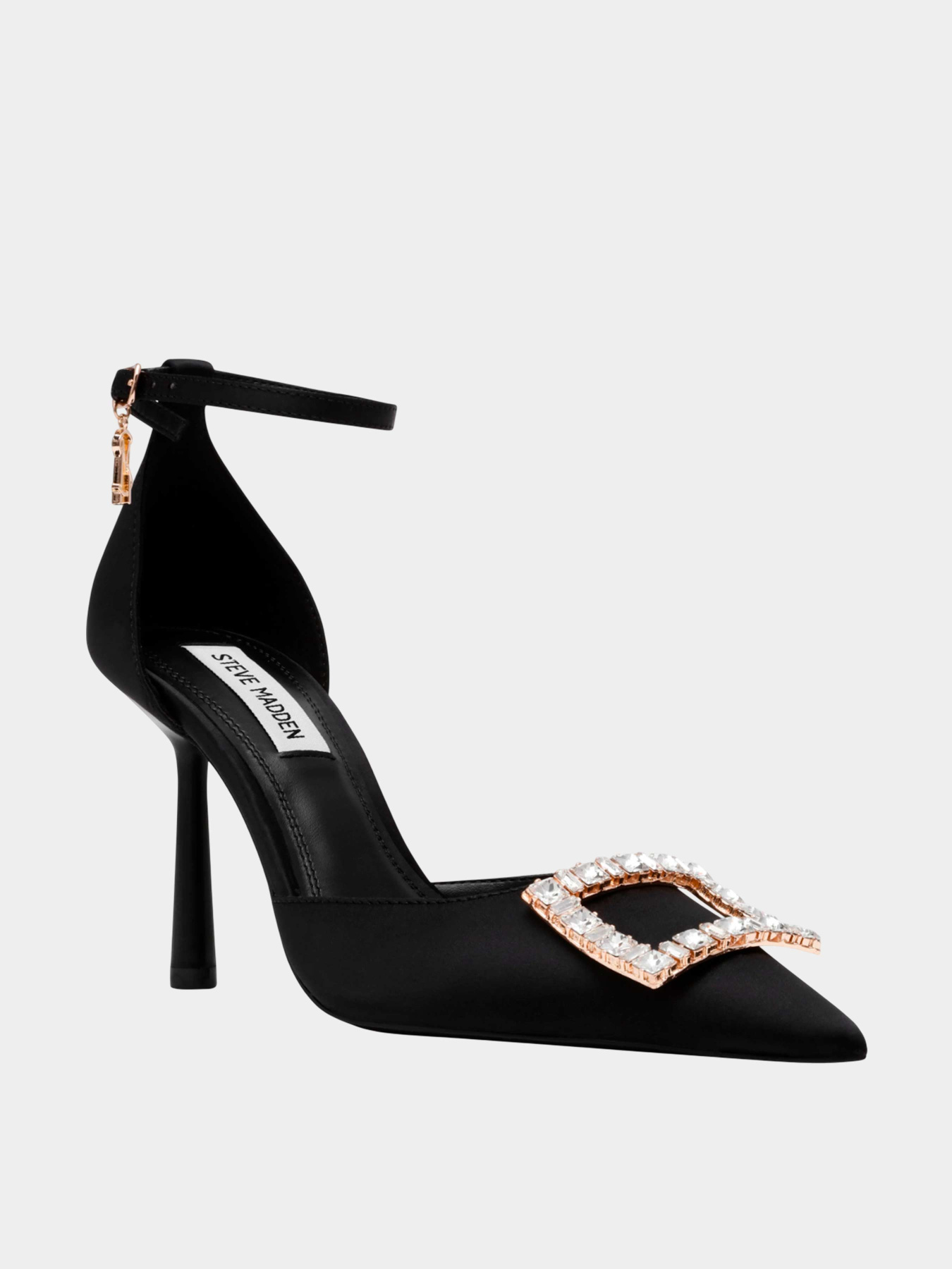 Босоножки Steve Madden модель SM11003442 BLACK SATIN Фото