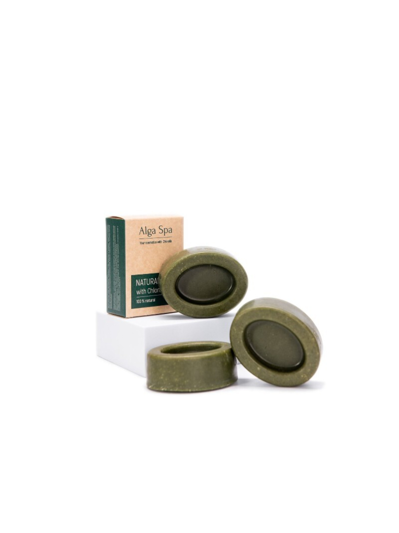 Мыло ручной работы твердое натуральное из живой суспензии Chlorella 80гр (ALGA SPA) Alga Spa модель 4673745486055 Мыло ручной работы твердое натуральное из живой суспензии Chlorella 80гр (ALGA SPA) Alga Spa модель 4673745486055 Фото