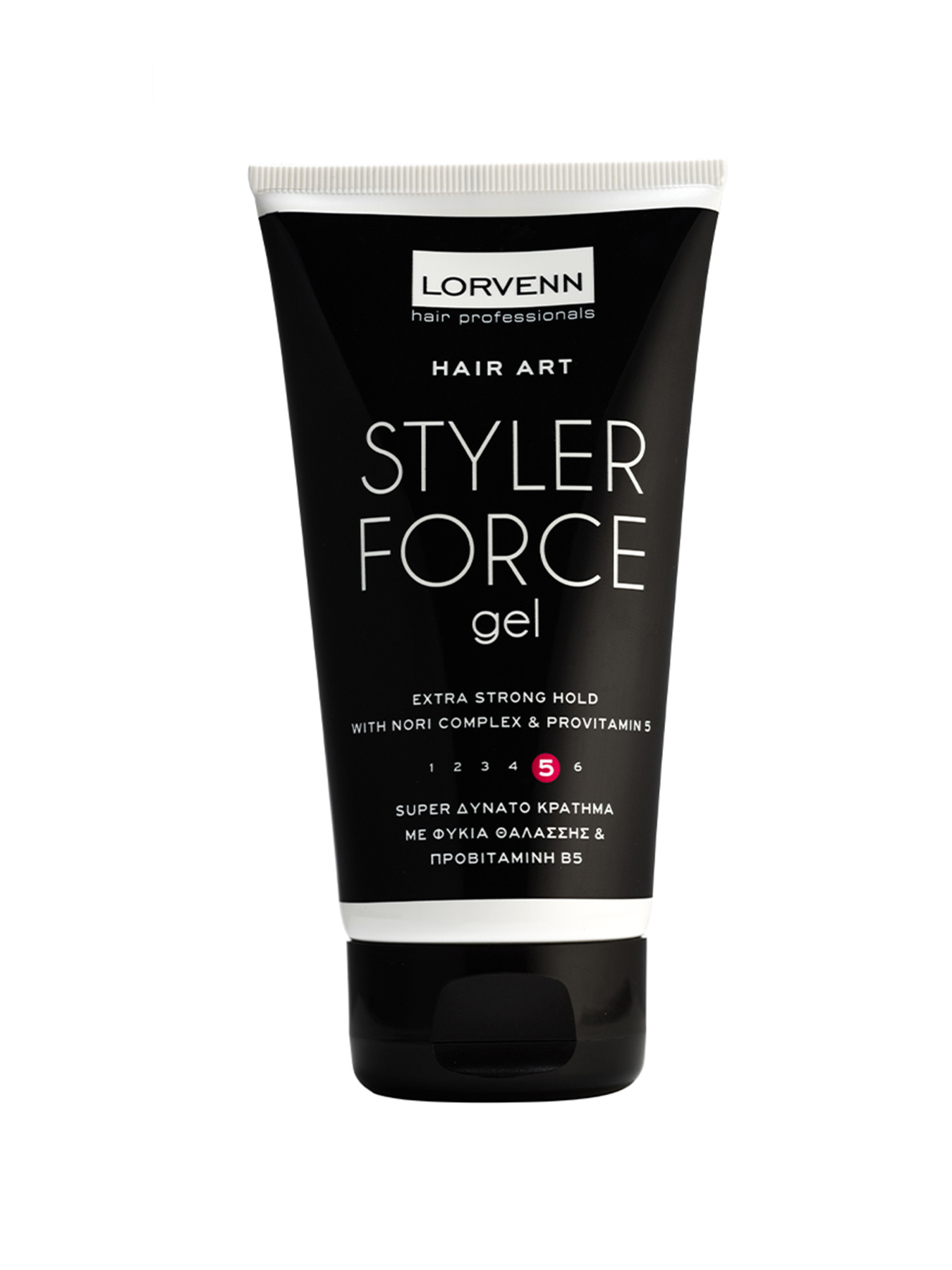Гель очень сильной длительной фиксации, без спирта STYLER FORCE GEL 150 мл LORVENN модель 5,20E+12 Фото
