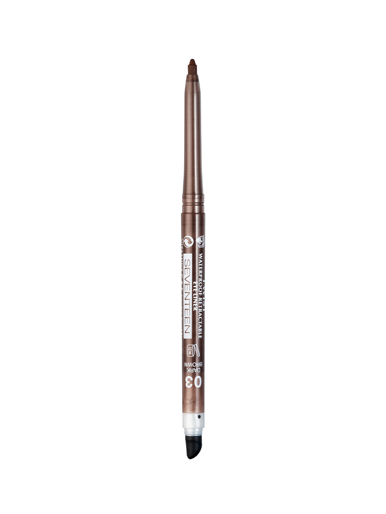 Карандаш для век автоматический с точилкой и спонжем "Twist Waterproof Retractable Eye Line SEVEN7EEN модель 5,20E+12 Карандаш для век автоматический с точилкой и спонжем "Twist Waterproof Retractable Eye Line SEVEN7EEN модель 5,20E+12 Фото