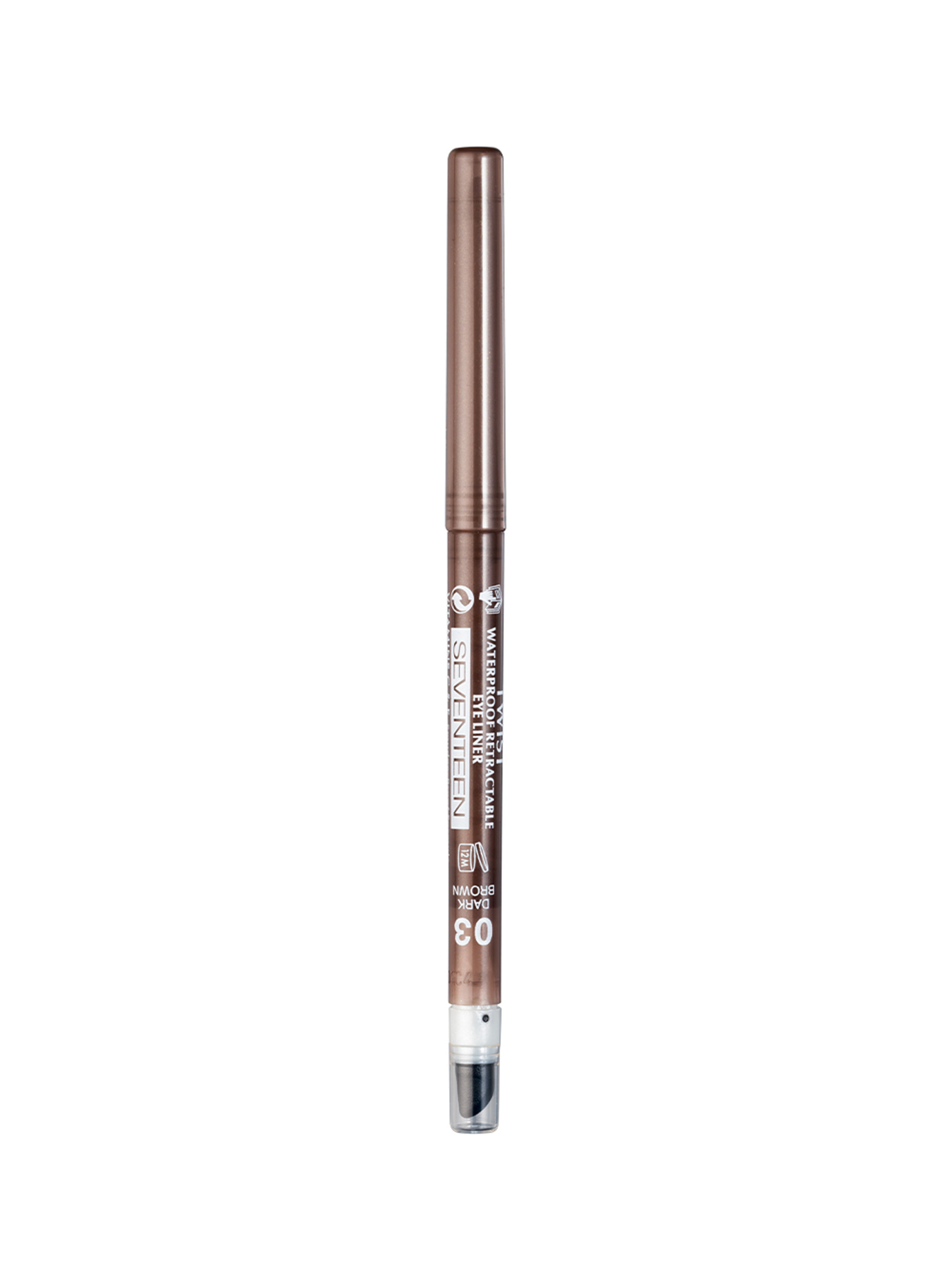 Карандаш для век автоматический с точилкой и спонжем "Twist Waterproof Retractable Eye Line SEVEN7EEN модель 5,20E+12 Карандаш для век автоматический с точилкой и спонжем "Twist Waterproof Retractable Eye Line SEVEN7EEN модель 5,20E+12 Фото